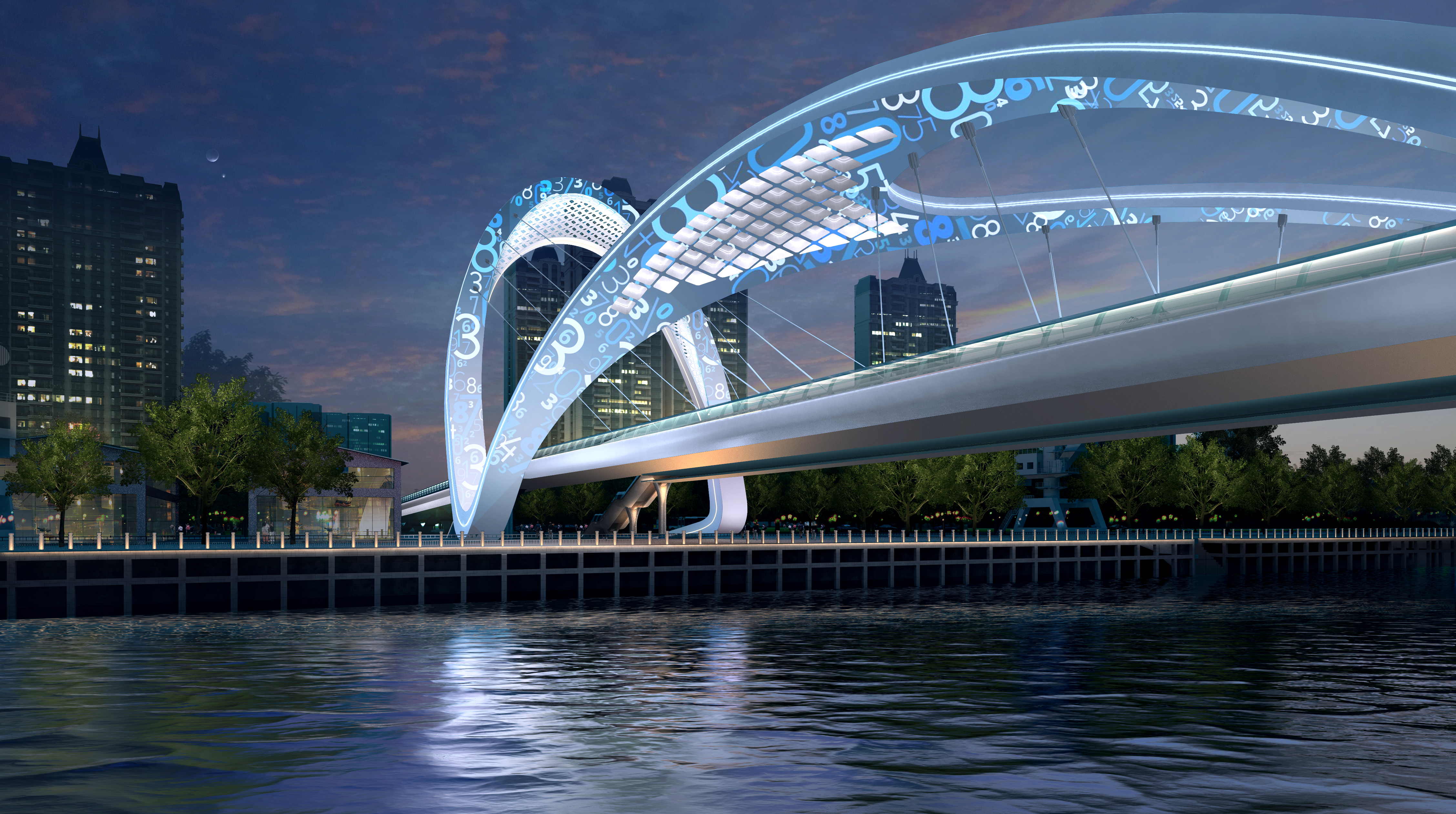 桥梁-流动的音符——2022神灯奖申报创新融合奖——雅江创意照明奖