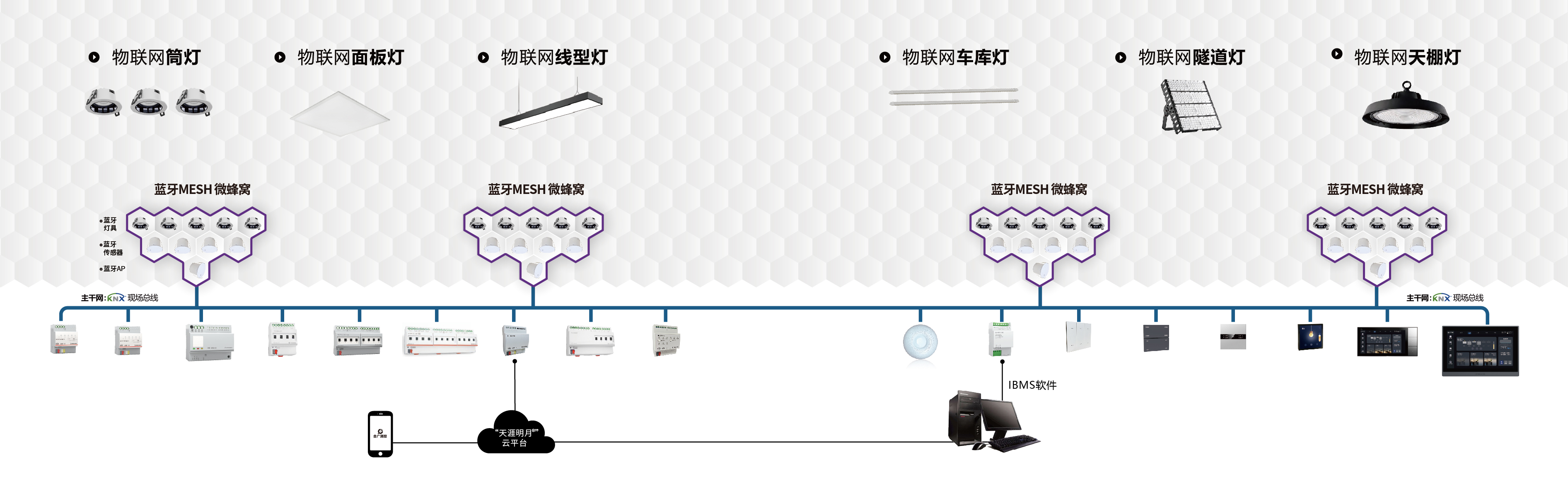 有线+无线组网的智能照明控制系统