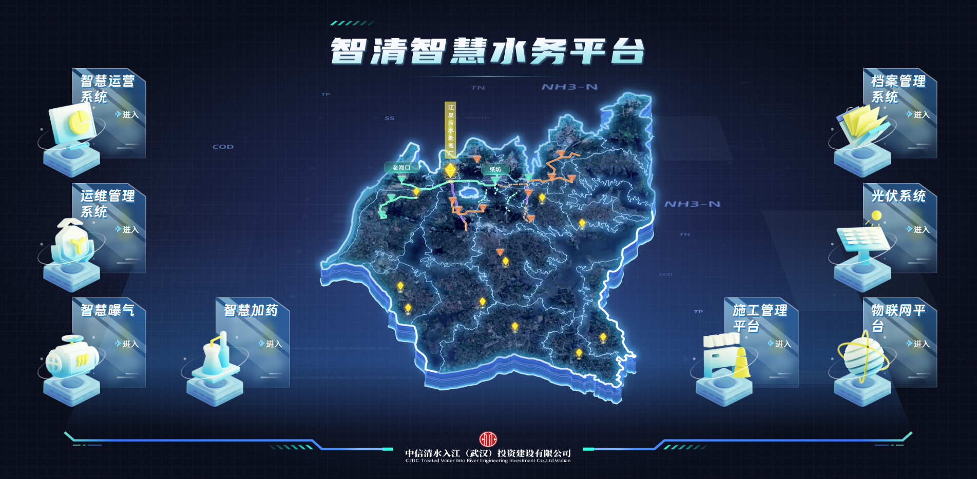 中信清水入江江夏污水处理厂（二期）智慧水务平台