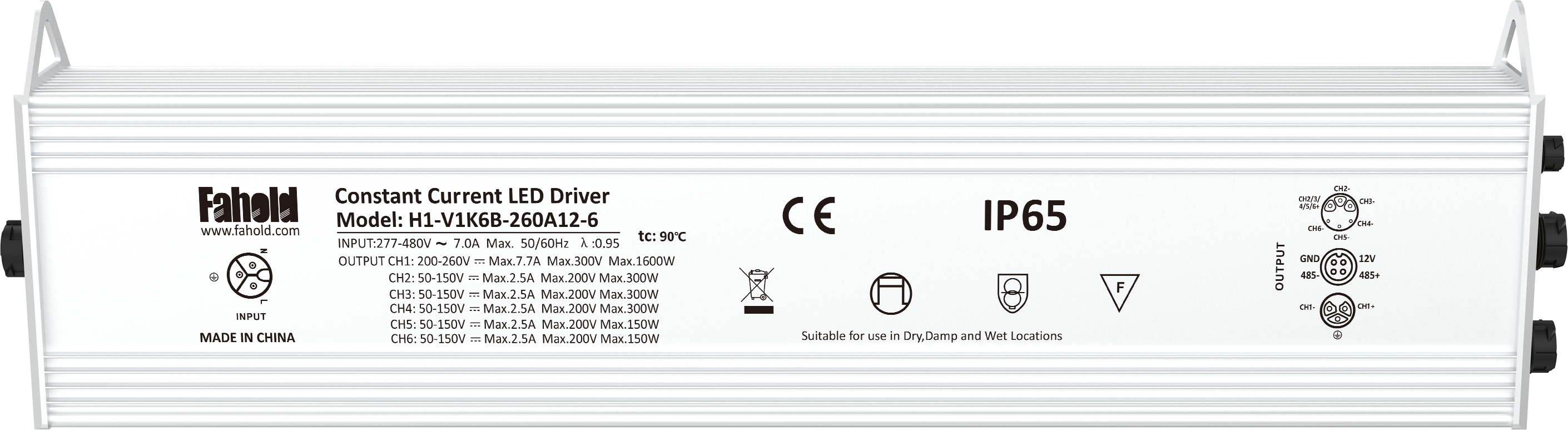 H1-V 6通道全光谱智能LED驱动器