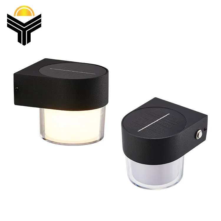 太阳能半弧壁灯/双色光