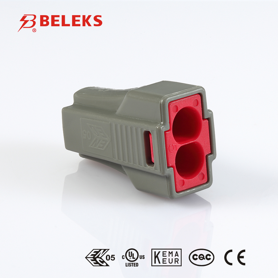 BELEKS 400V 两位免螺丝型 4mm2接线容量接线端