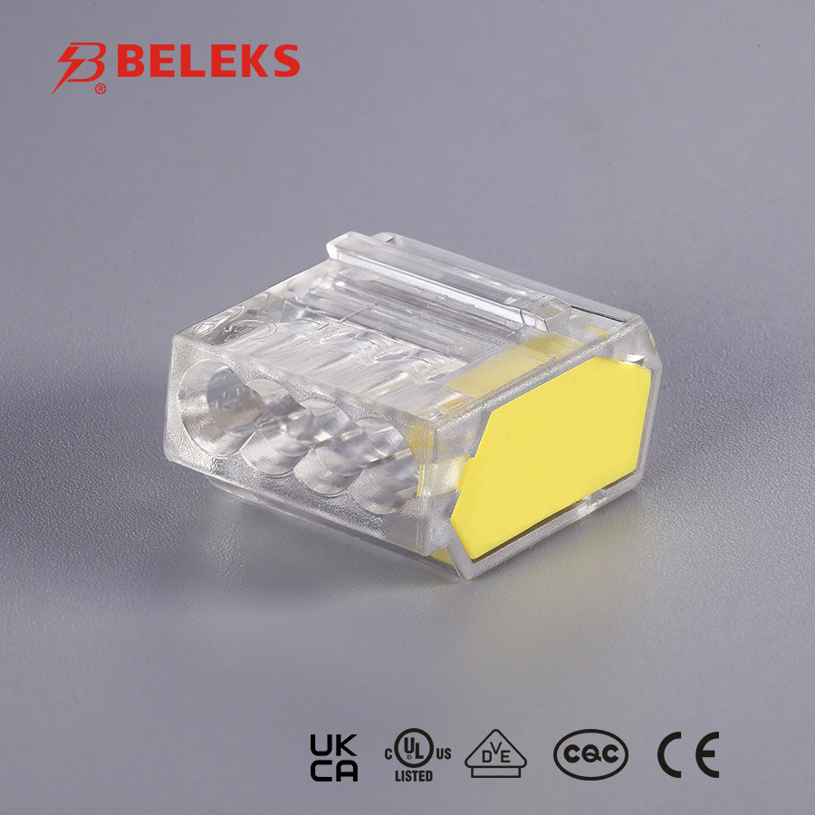 BELEKS P01系列450V四位免螺丝快速接线端子