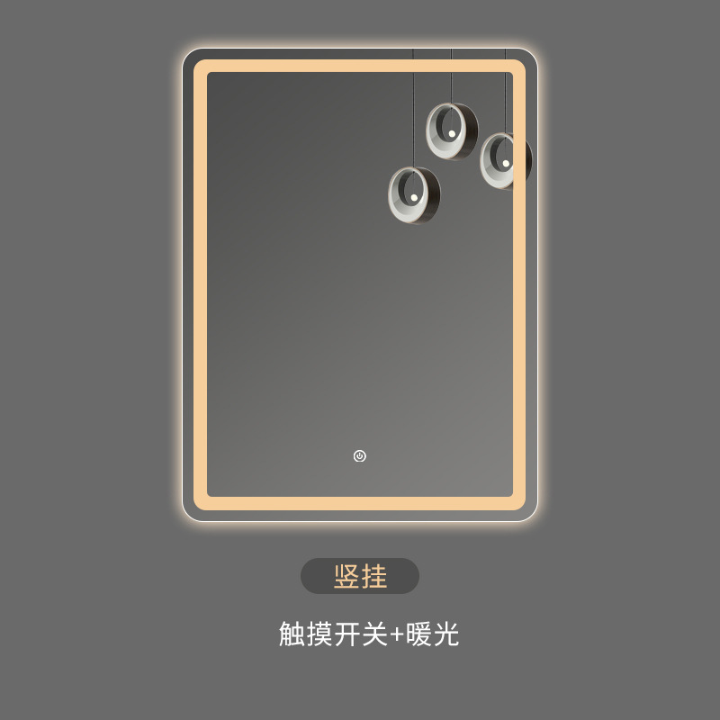  欧式豪华卫生间镜酒店工程定制LED智能灯镜 多功能灯镜