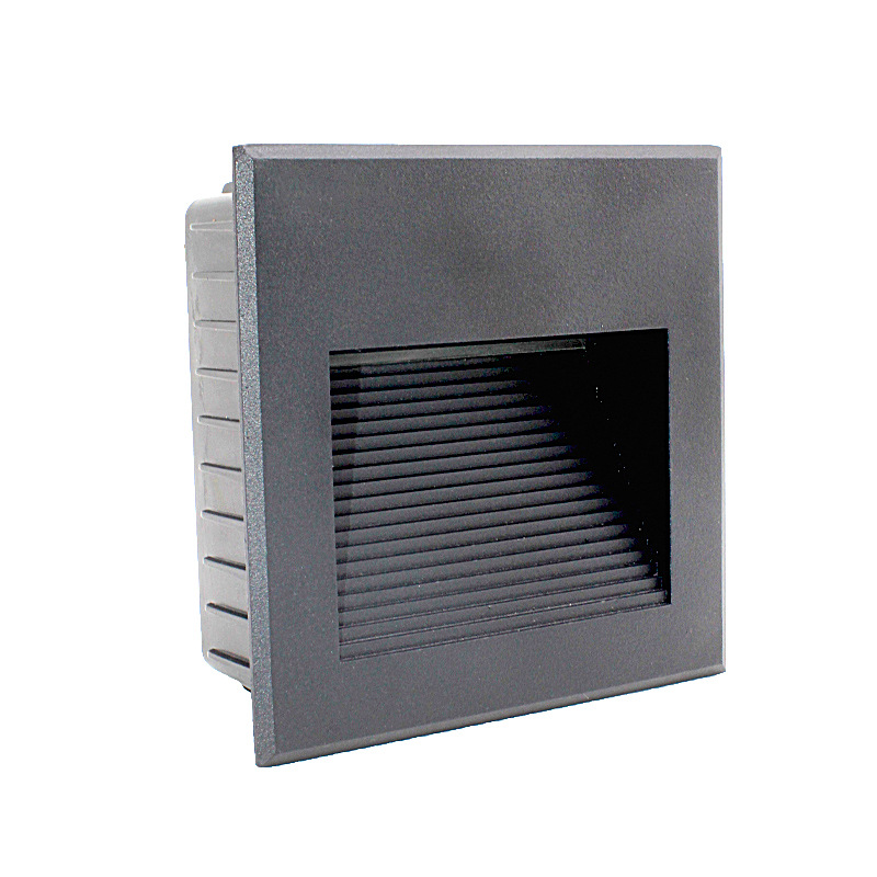 明博照明led户外防水地脚灯方形86型嵌入式过道墙角灯台阶灯