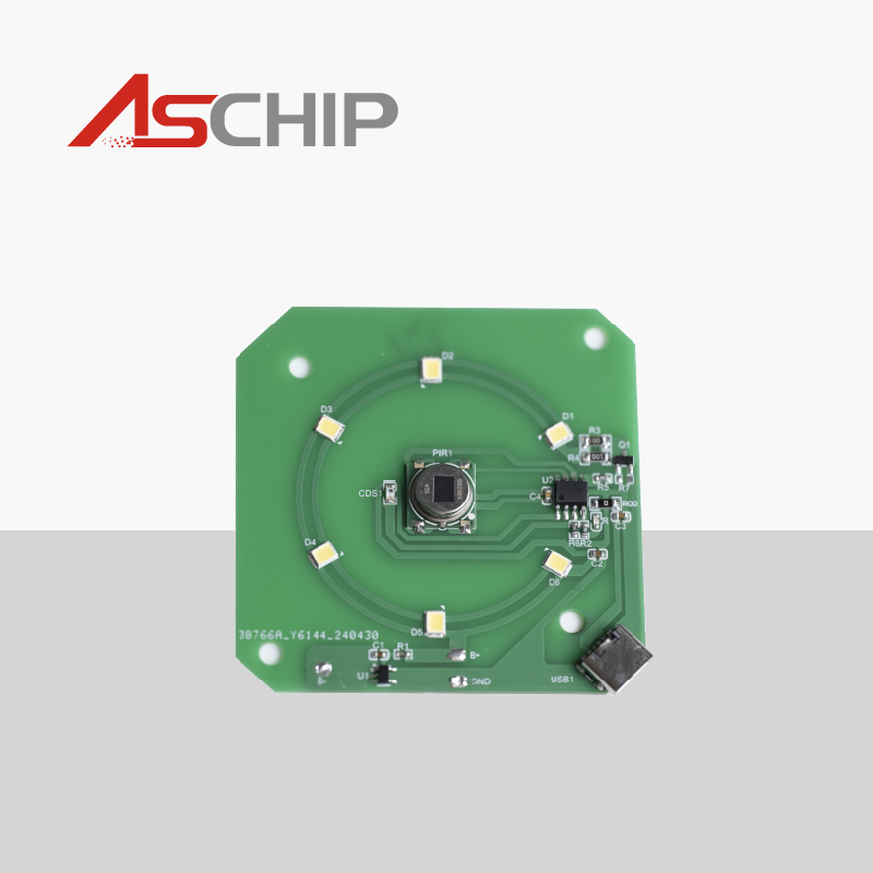 充电一体式贴片小夜灯方案