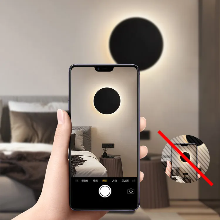 带触摸控制的运动传感器壁灯3000K无线壁灯室内客厅