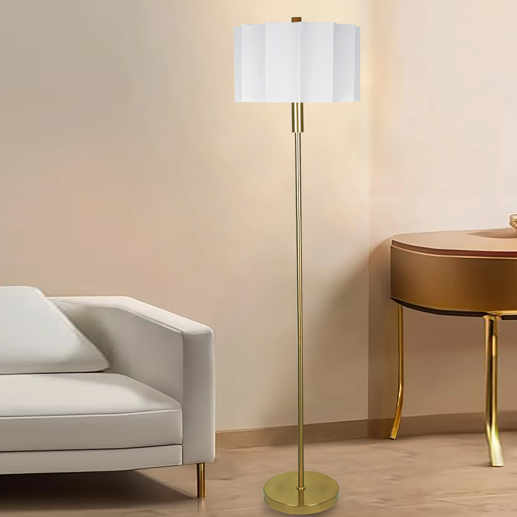 简约五金落地灯