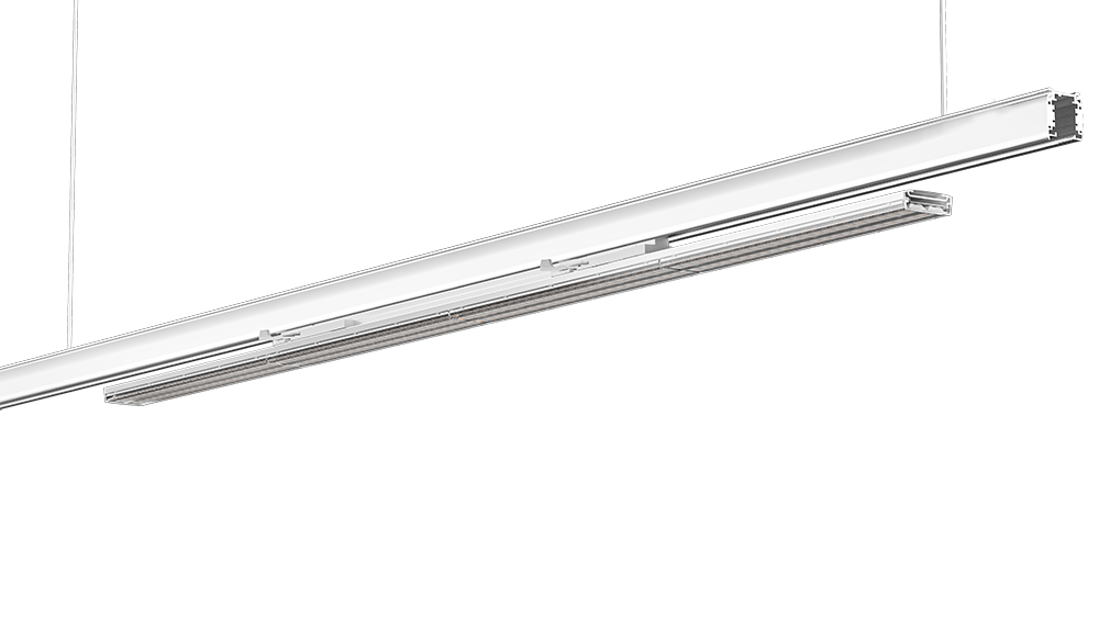  歐洲標(biāo)4線1.2米可調(diào)功率調(diào)色溫55W線條軌道燈