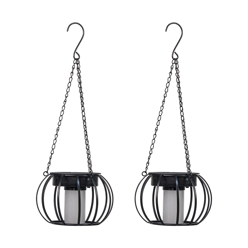 太阳能铁艺鸟笼挂灯