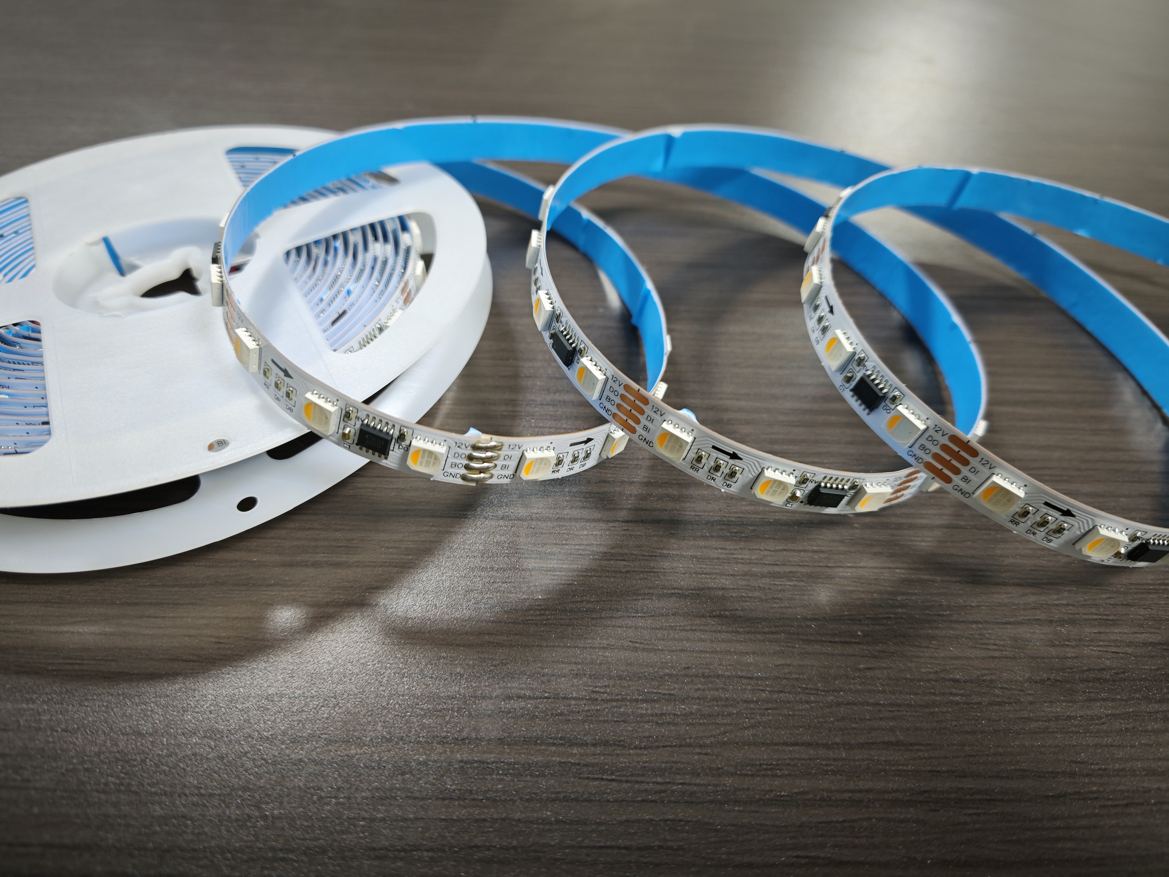 12V20段60灯断点续传白板RGBW暖白裸板16704