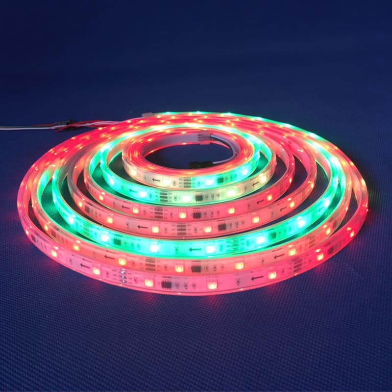  LED幻彩跑马灯带/可编程全彩led灯条10像素30珠