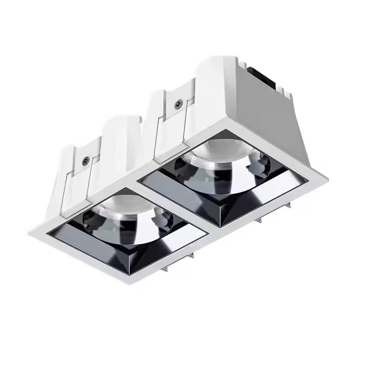  嵌入式双头20w * 2 COB筒灯系列 双头嵌入式铝