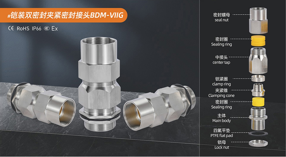 铠装双密封夹紧密封接头BDM-VIIG
