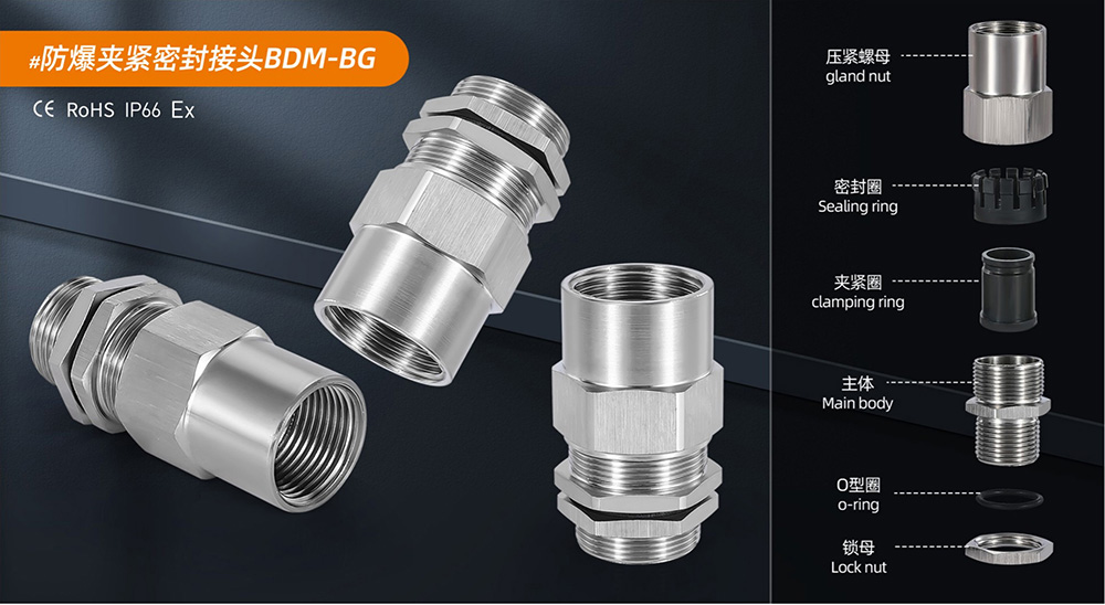 防爆夹紧密封接头BDM-BG
