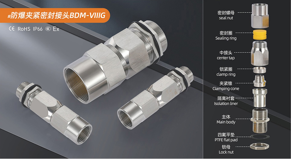 防爆夹紧密封接头BDM-VIIIG