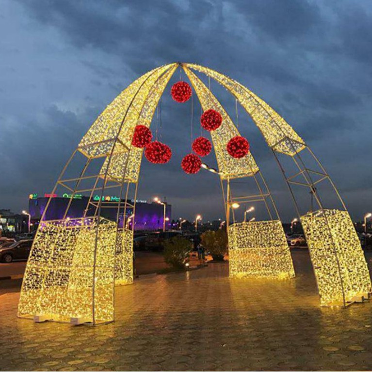 LED拱门造型灯户外草坪装饰景观灯光节文旅夜游美食节艺术灯光