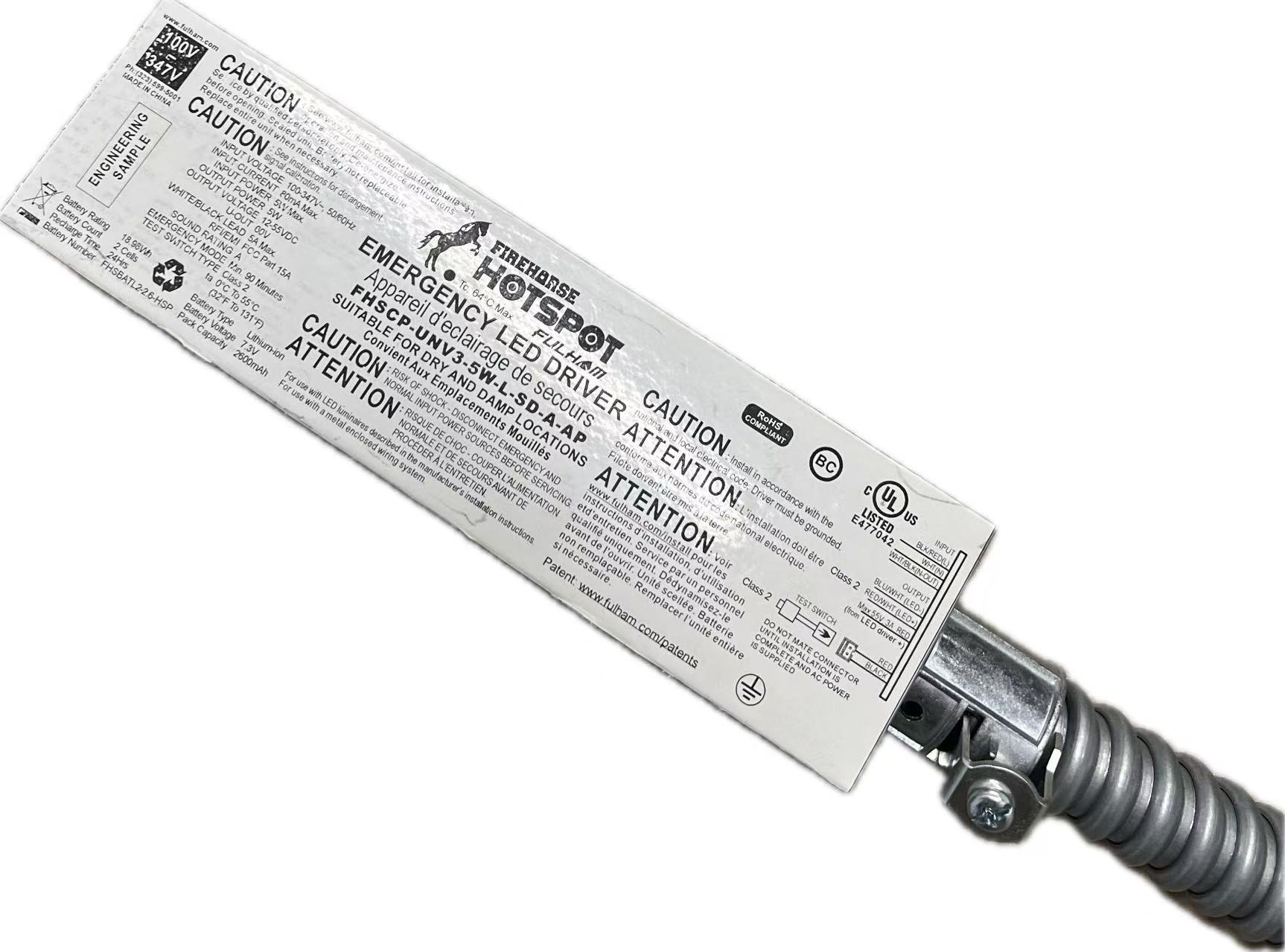 HotSpot 可现场安装、可远距离安装恒功率应急LED驱动