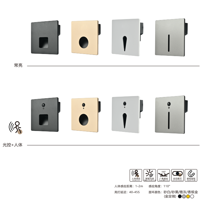  人体感应地脚灯 CX020 光控+人体