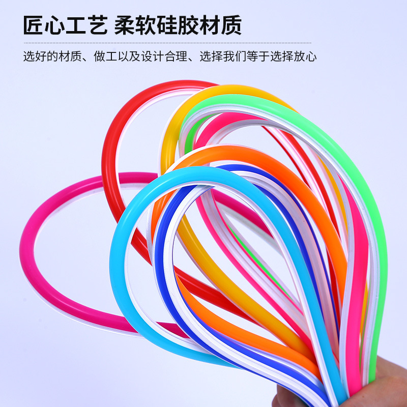 6MM 8MM分体式LED霓虹灯条硅胶导光条低压柔性广告装饰
