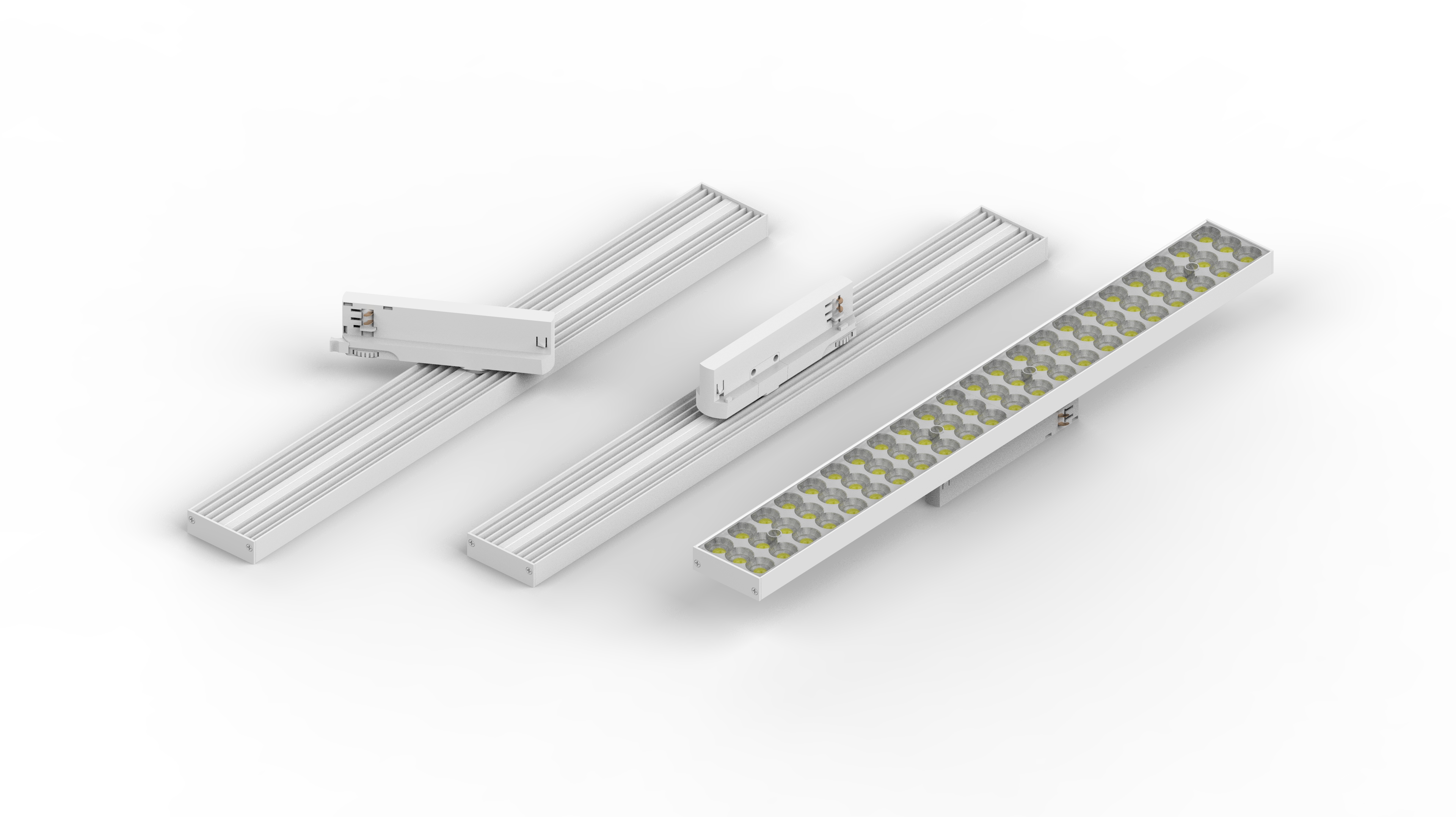  LED轨道DALI调光面板灯商照20W/40W四线轨道头