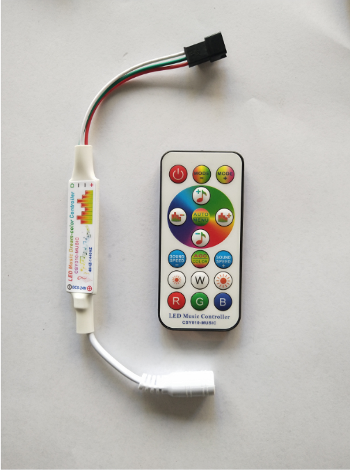 LED彩色迷你音乐控制器（带内置麦克风）