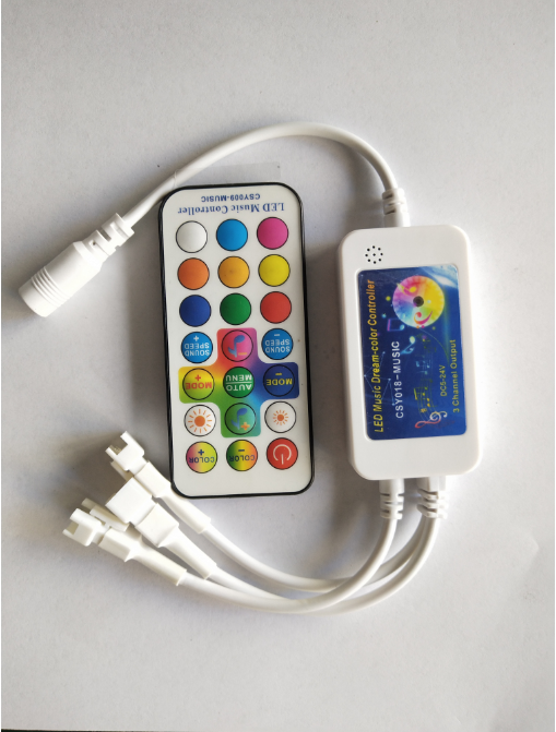 LED彩色白盒音乐控制器（带内置麦克风）