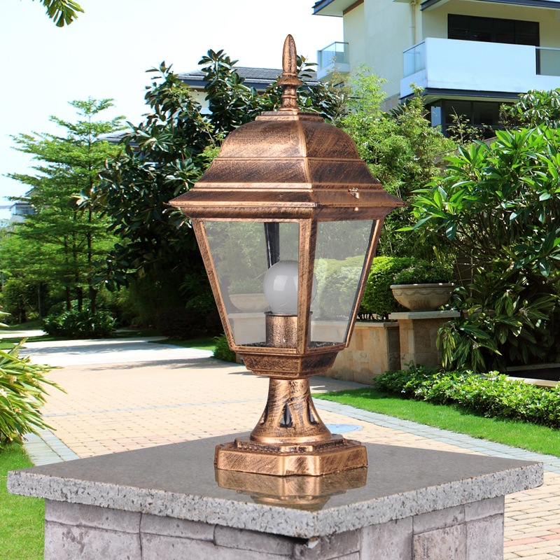 小四方围墙灯防水防锈LED别墅庭院门柱灯