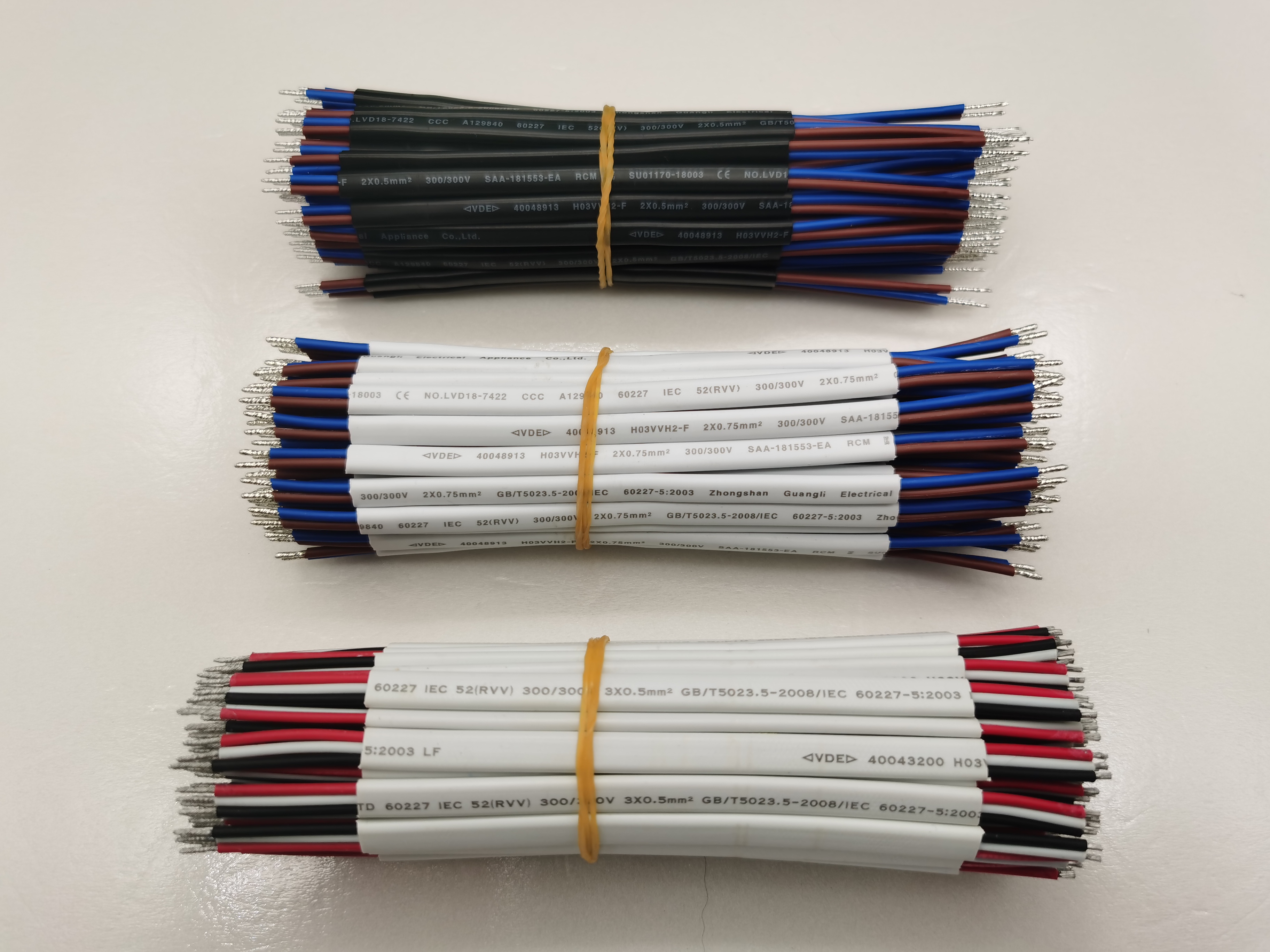 两芯扁线 PVC材质两芯扁护套裸铜线 防水电源线护套软线