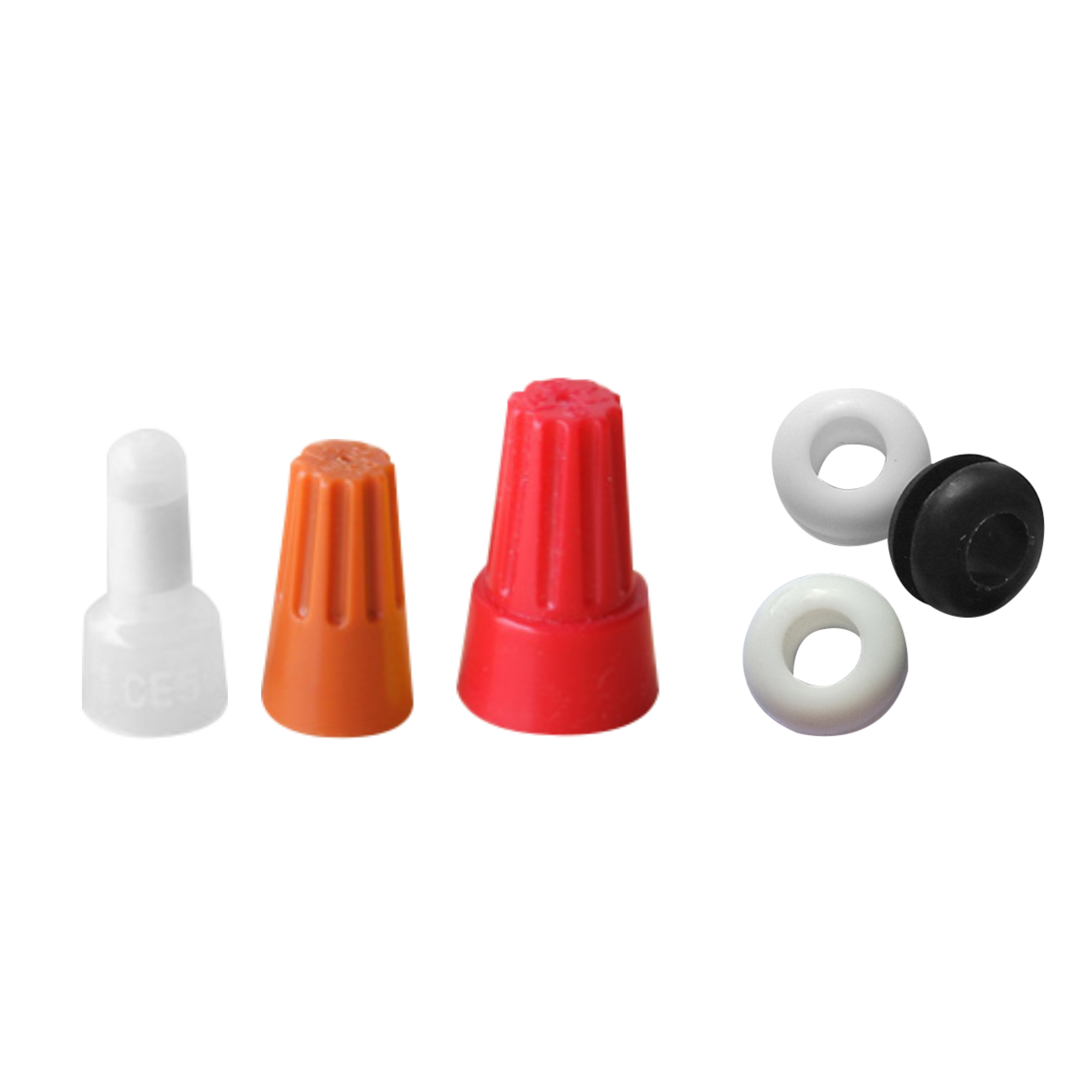 螺旋式压线帽闭端端子旋钮奶嘴PP塑料接线扭线帽护线圈