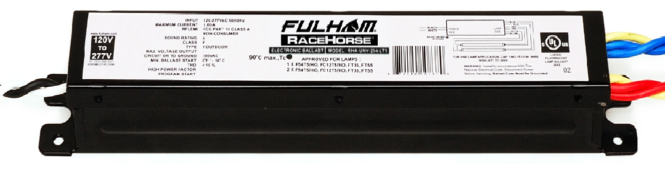 Racehorse系列T5HO, T5HE 荧光镇流器，宽压