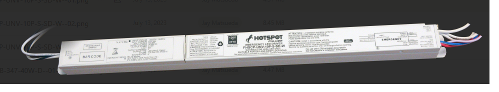 HotSpot恒功率，可编程LED应急驱动（灯具内安装）