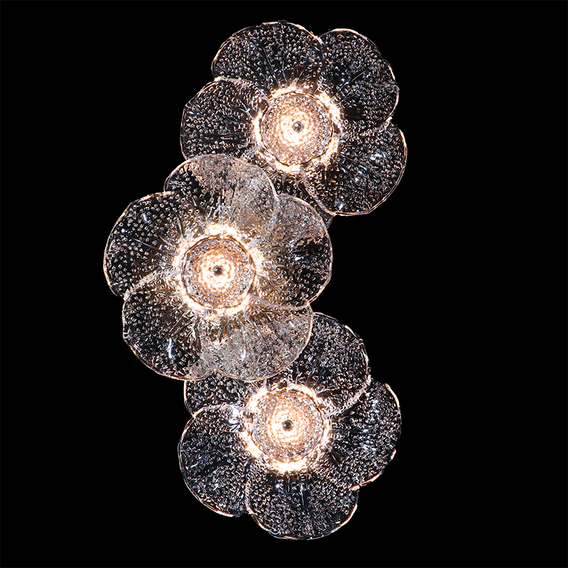 轻奢现代法式玻璃壁灯