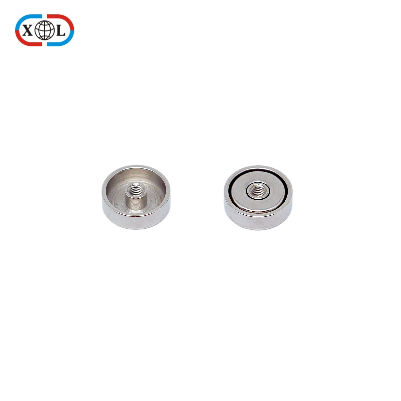  江門源頭工廠 圓形沉孔磁鐵帶鐵殼 家用戶外燈具專用