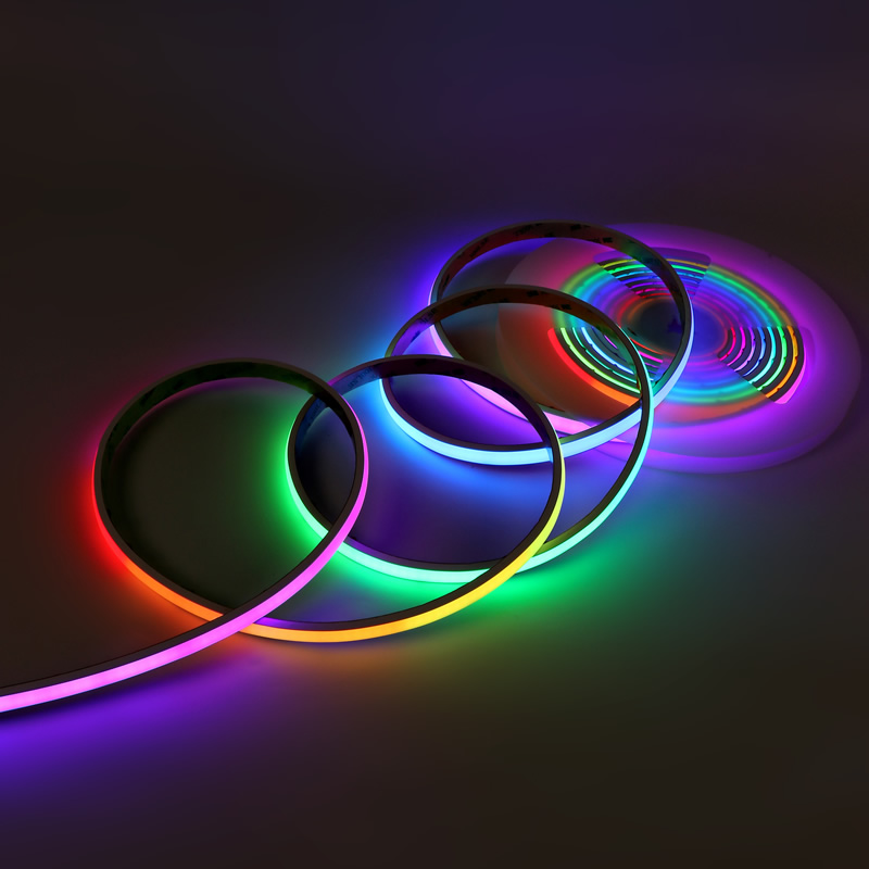  420燈RGB幻彩燈帶COB幻彩燈帶雙面板短板fob燈條