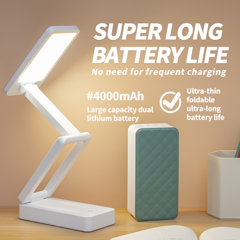 折叠款便携大容量超长续航可充电池式学生学习专用护眼宿舍灯