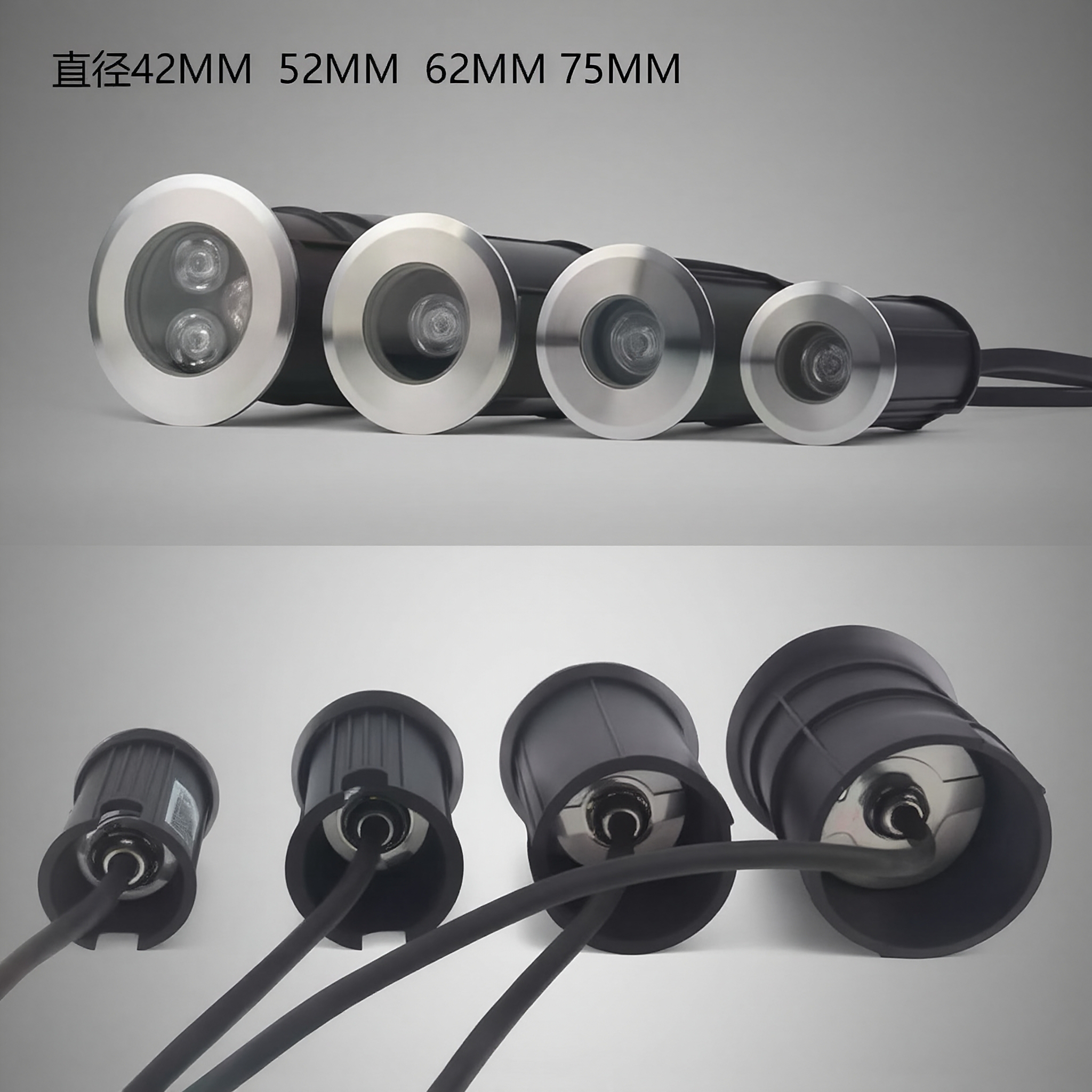 1W不锈钢地埋灯 52MM 13.5元 三年质保 