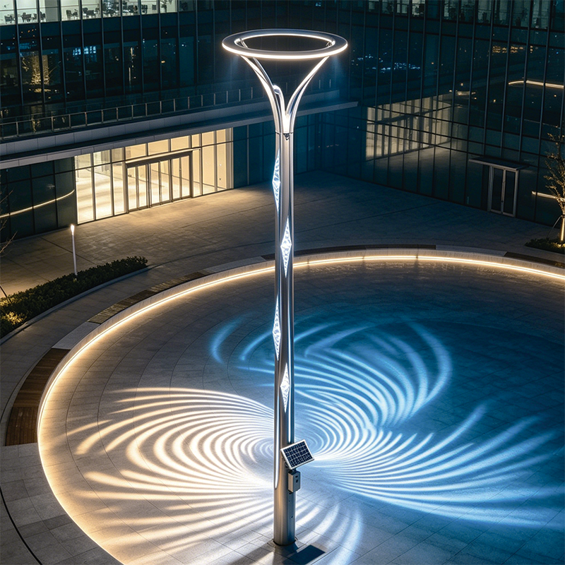 圓環(huán)頂太陽能 LED 景觀燈戶外防水